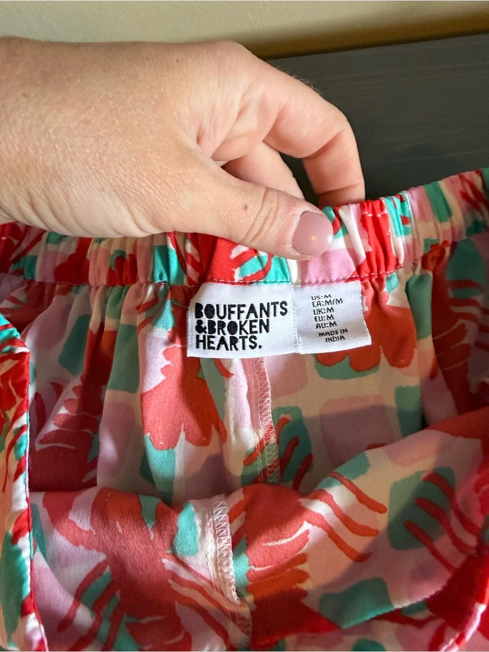 Bouffant’s and Broken Hearts Lobster Print Short Pajama Set